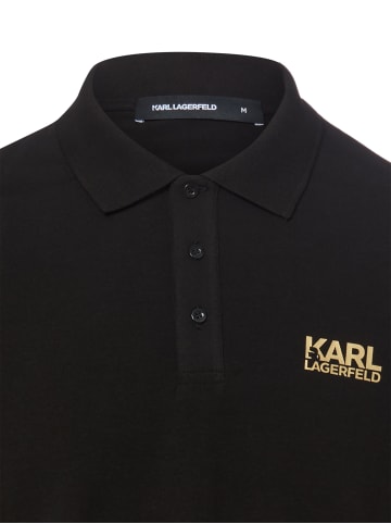 Karl Lagerfeld Poloshirt in schwarz