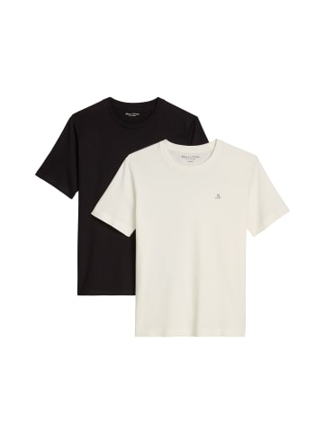 Marc O'Polo Doppelpack Rundhals-T-Shirts regular in Schwarz