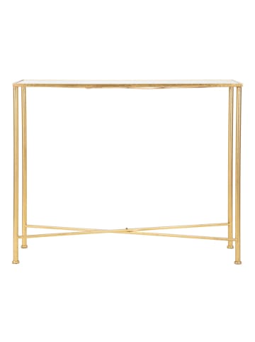 Mauro Ferretti Konsolentisch aus goldenem Metall mit Schmetterlingsmotiv, 100 x 35 x 80 cm