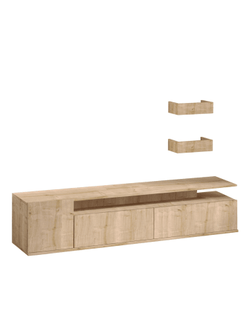 CALICOSY TV-Möbel ALIKA in Helles - (W) 180 x (H) 45 x (L) 35 cm