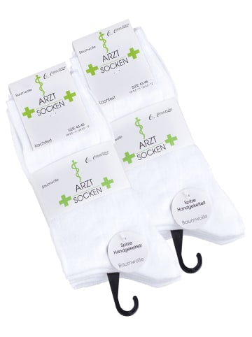 Cotton Prime® Arzt – Socken 10 Paar, Baumwolle in weiss