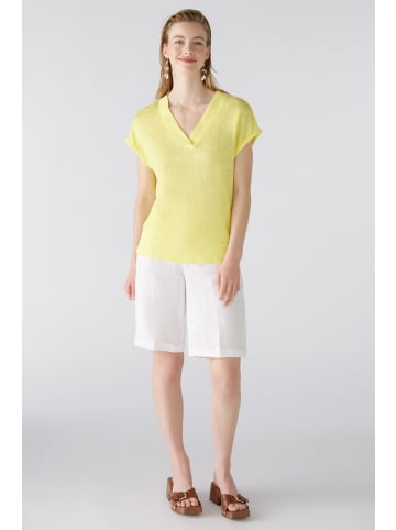 Oui T-Shirt 100% Leinen in yellow