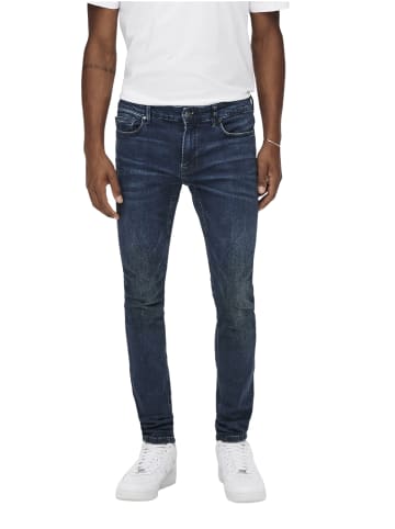 Only&Sons Jeans ONSWARP SKINNY BLUE MA 9809 skinny in Blau