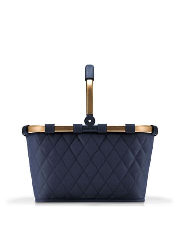 Reisenthel Carrybag - Einkaufskorb (cord dark matcha) in frame rhombus midnight gold
