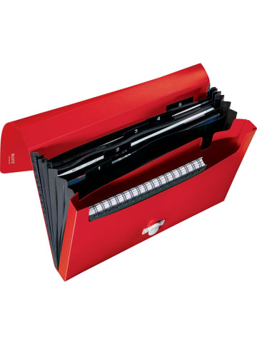 Leitz Projektmappe Recycle A4 PP 5 Fächer rot