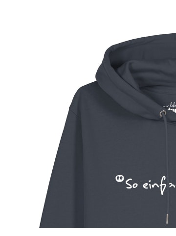 wat? Apparel Sweatshirt So einfach ist das in India Ink Grey