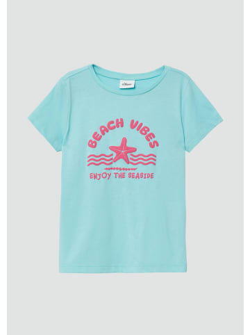s.Oliver T-Shirt kurzarm in Türkis