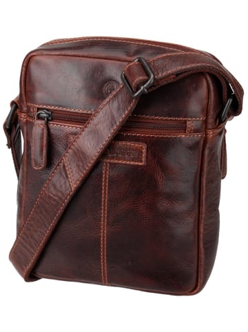 Greenburry Handtasche Rugged Shoulderbag L in Teak Brown