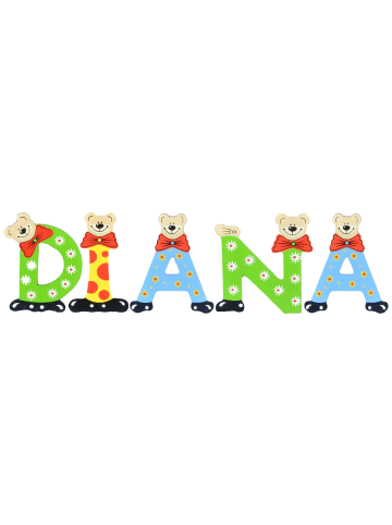 Playshoes Deko-Buchstaben "DIANA" in bunt