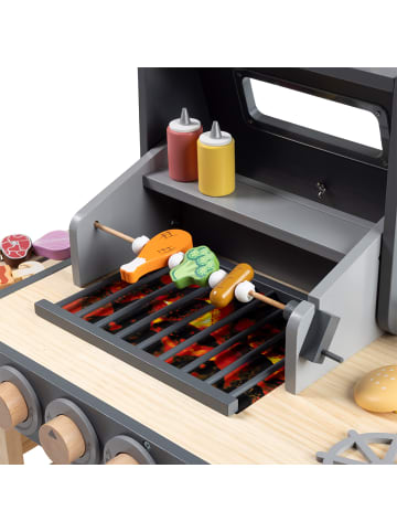 howa Kindergrill Kinder BBQ Grill aus Holz mit 25 tlg. Zubehör "Maxi"4825 ab 3 Jahre