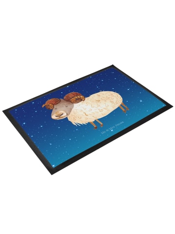 Mr. & Mrs. Panda Fußmatte Sternzeichen Widder ohne Spruch in Sternenhimmel Blau