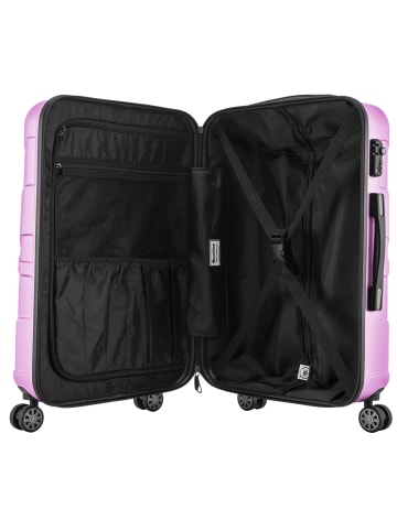 suitline Handgepäckkoffer 55x35x20 cm Carry-On 55cm Hartschale 34 L in Flieder