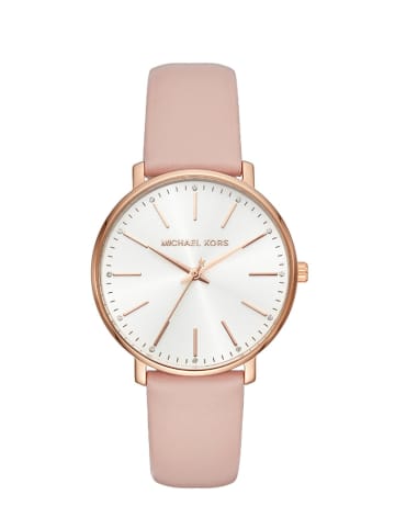 Michael Kors Pyper Uhr roségold rosa Lederarmband