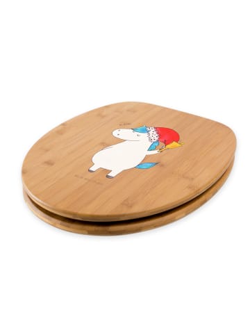 Mr. & Mrs. Panda Toilettendeckel Einhorn Weihnachtsmann ohne Spruch in Braun