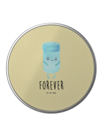 Mr. & Mrs. Panda Dose Beste Freunde Salz mit Spruch in Gelb Pastell