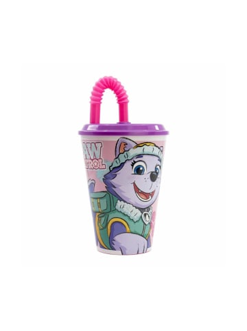 Paw Patrol Wasserbecher 430 ml Pinkf Kinder - Trinkbecher niedlichem Hunde-Motiv in pink
