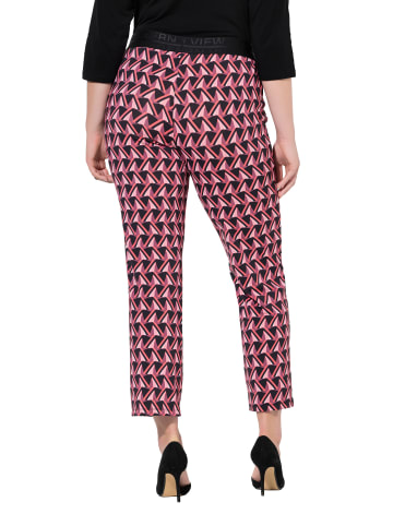 Ulla Popken Schlupfhose in graumagenta