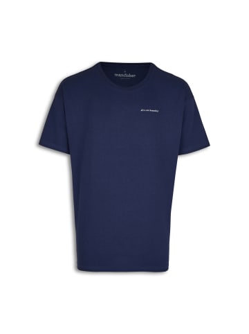 MANITOBER ALL X ARE BEAUTIFUL Oversize T-Shirt in Navy