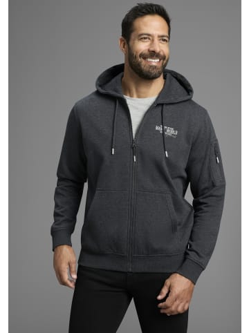 Man's World Kapuzensweatjacke in anthra melange