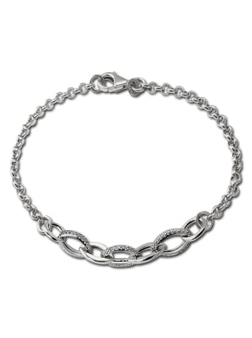 SilberDream 925 Sterling Silber Damen SilberDream Armbänder Ovale ca. 19cm