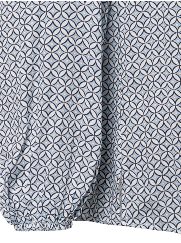 More & More Bluse in hellblau weiß