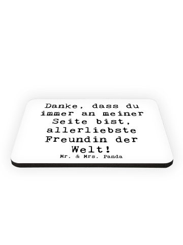 Mr. & Mrs. Panda zettelhalter Spruch Beste Freundin mit Spruch in Weiß