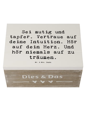 Mr. & Mrs. Panda Aufbewahrungsbox Spruch Mutig zu sich selbst st... in Weiß