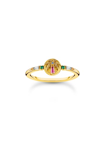 Thomas Sabo Ring Mit Palme in gold, bunt