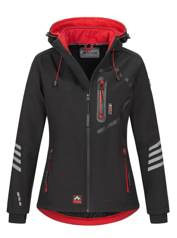 Arctic Seven Jacke Arctic Seven Damen Softshelljacke AS186 in Schwarz-rot