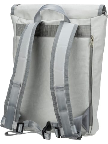 360 grad Rucksack / Backpack Landgang Mini in Weiß/Grau mit grauer Zahl