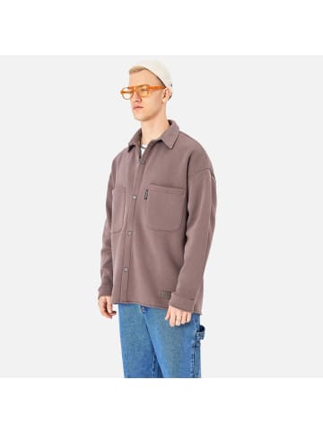 Megaman Hemdjacke Oversize Fit Übergangsjacke in Braun