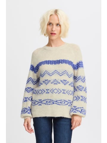 PULZ Jeans PZMIMI Pullover regular fit in Cloud Dancer Melange