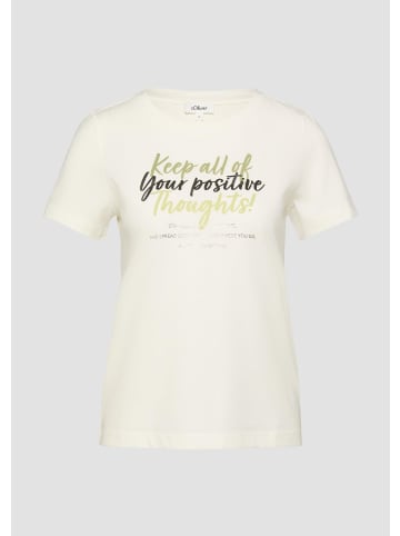 s.Oliver T-Shirt in 02D0_creme
