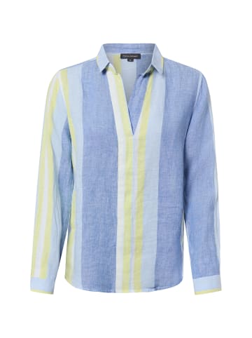 Franco Callegari Bluse in blau zitrone - 0039