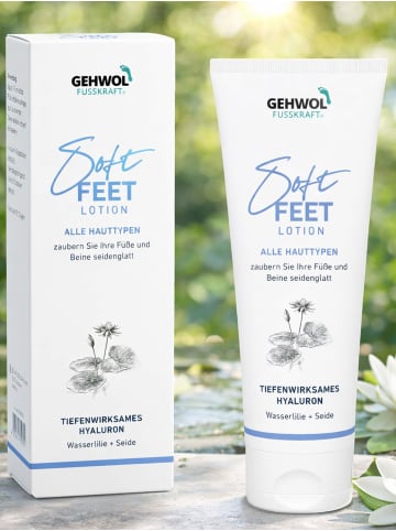 GEHWOL Soft Feet Lotion mit Wasserlilienextrakt für seidenglatte Füße, 125 ml