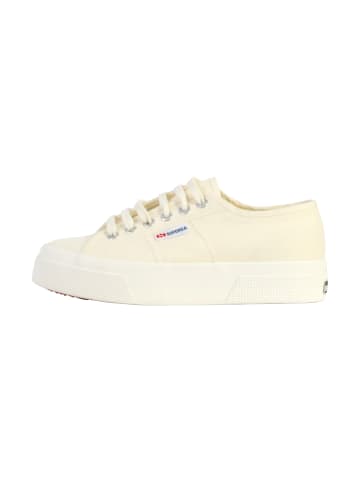 Superga Niedrige Schnürsenkel Sneakers Platform Natur Beige