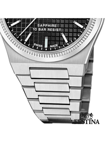 Festina Analog-Armbanduhr Festina Swiss Made silber mittel (ca. 35mm)
