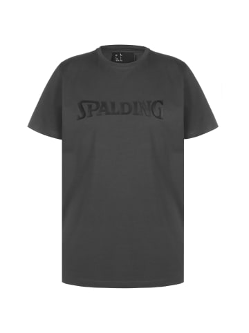 Spalding T-Shirt Logo in dunkelgrau / schwarz