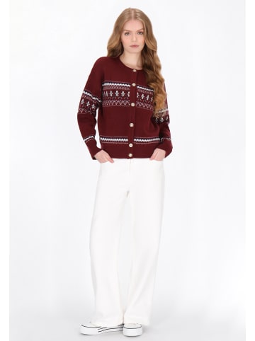 DreiMaster Women Cardigan in burgundy