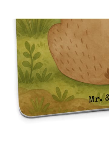 Mr. & Mrs. Panda Bierdeckel Bär Schulterblick Design ohne Spruch in Weiß