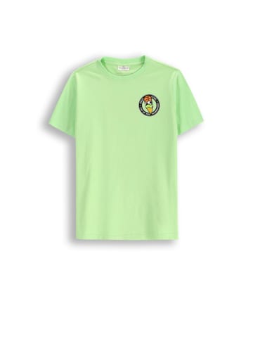 Coccodrillo T-Shirt mit kurzen Ärmeln in limonengrün