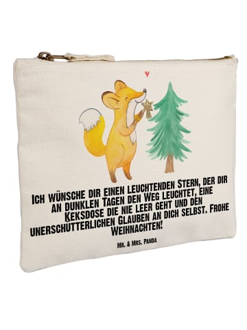 Mr. & Mrs. Panda Etui Fuchs  Weihnachtsbaum mit Spruch in Weiß