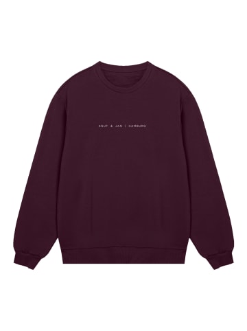F4NT4STIC Sweatshirt Knut & Jan Baltic Sea Origins in maroon