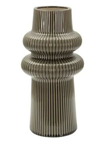 Mauro Ferretti Dunkelgrüne Keramikvase Ø 18 x 36 cm