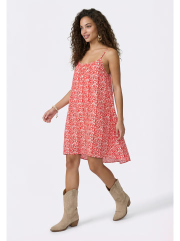 aleida Women Dress in RED WHITE