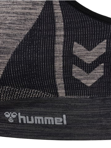 Hummel Hummel Top Hmlclea Yoga Damen Atmungsaktiv Feuchtigkeitsabsorbierenden Nahtlosen in CHATEAU GRAY/BLACK MELANGE