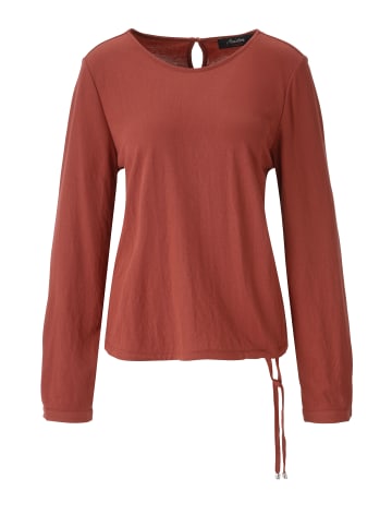 Aniston CASUAL Langarmshirt in dunkelrot