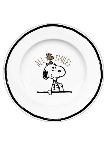 Geda Labels Teller Snoopy All Smiles in Weiß - 20,5cm