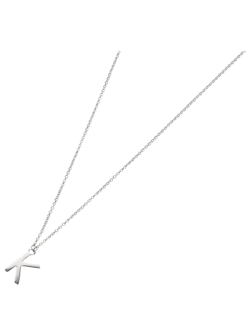 Smart Jewel Collier Mit Buchstabe K in Silber