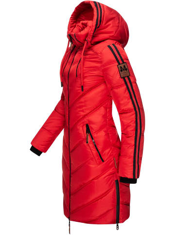 Marikoo Wintermantel Armasa in Rot